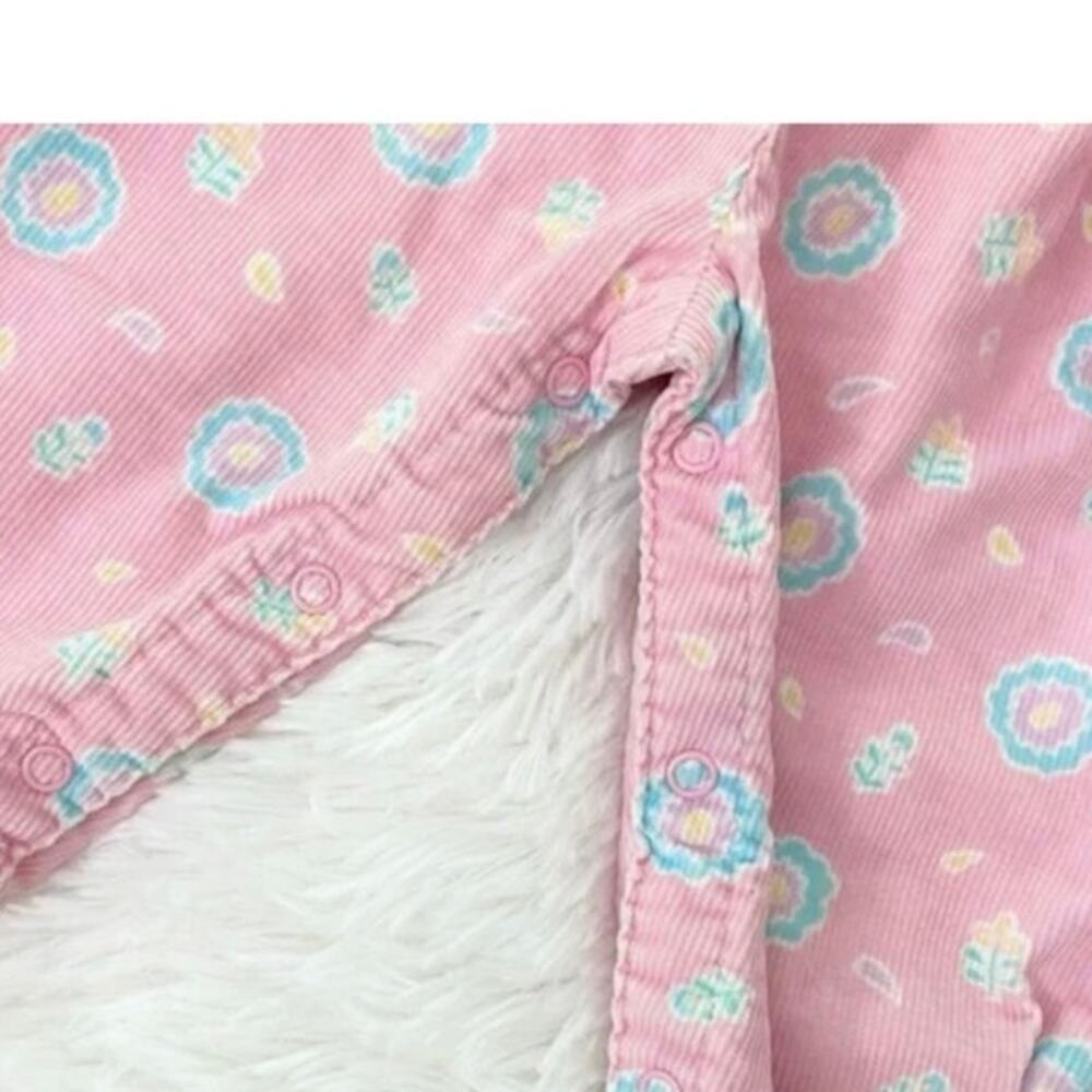 OshKosh | Vintage Floral Bubble Corduroy Overalls - Picture 4 of 8